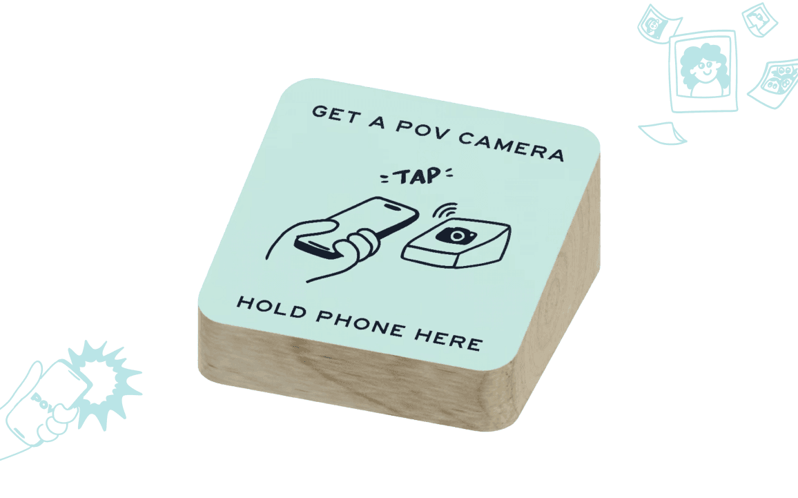 Physical QR sharing displays