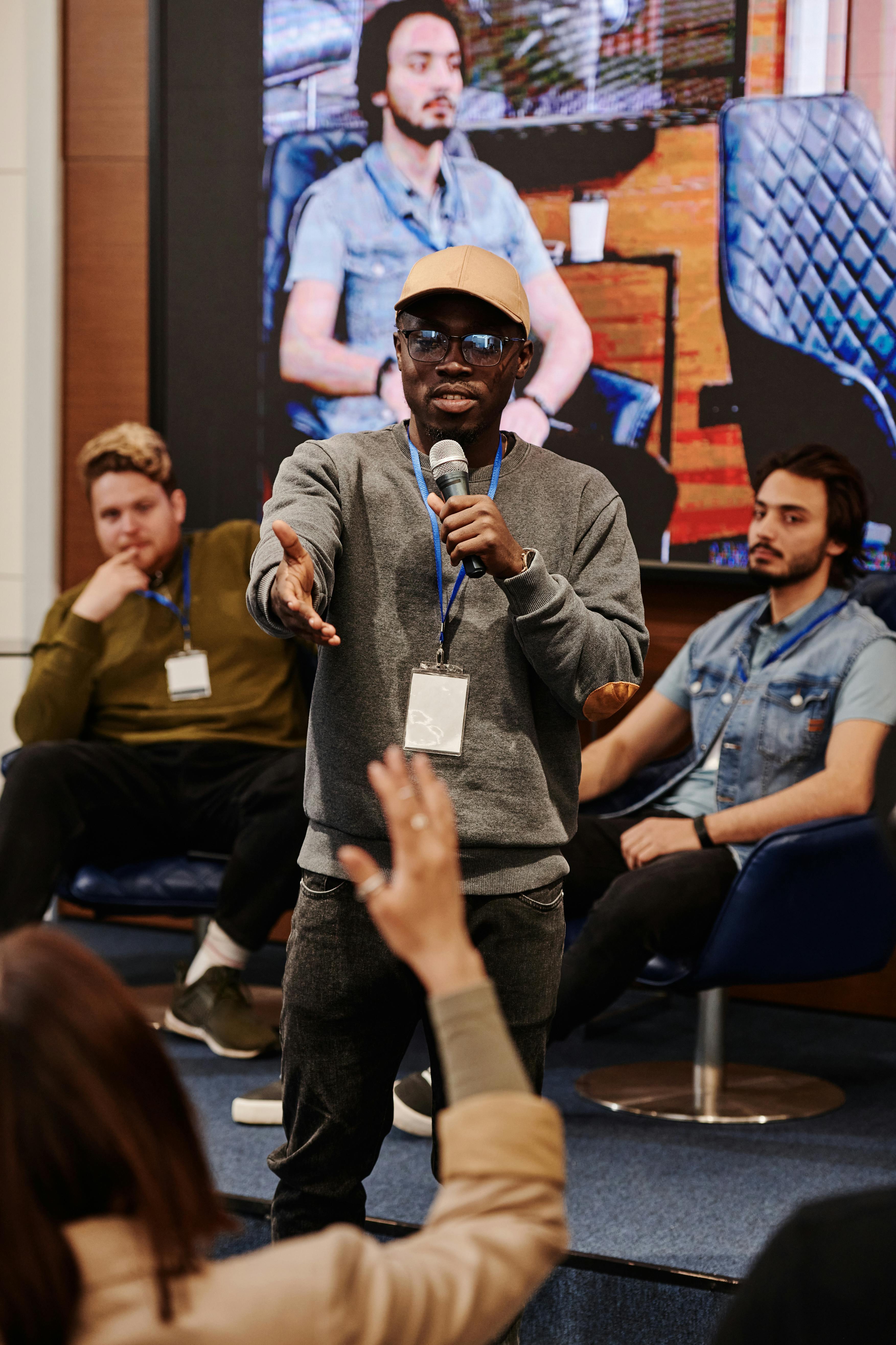 QR codes at a conference